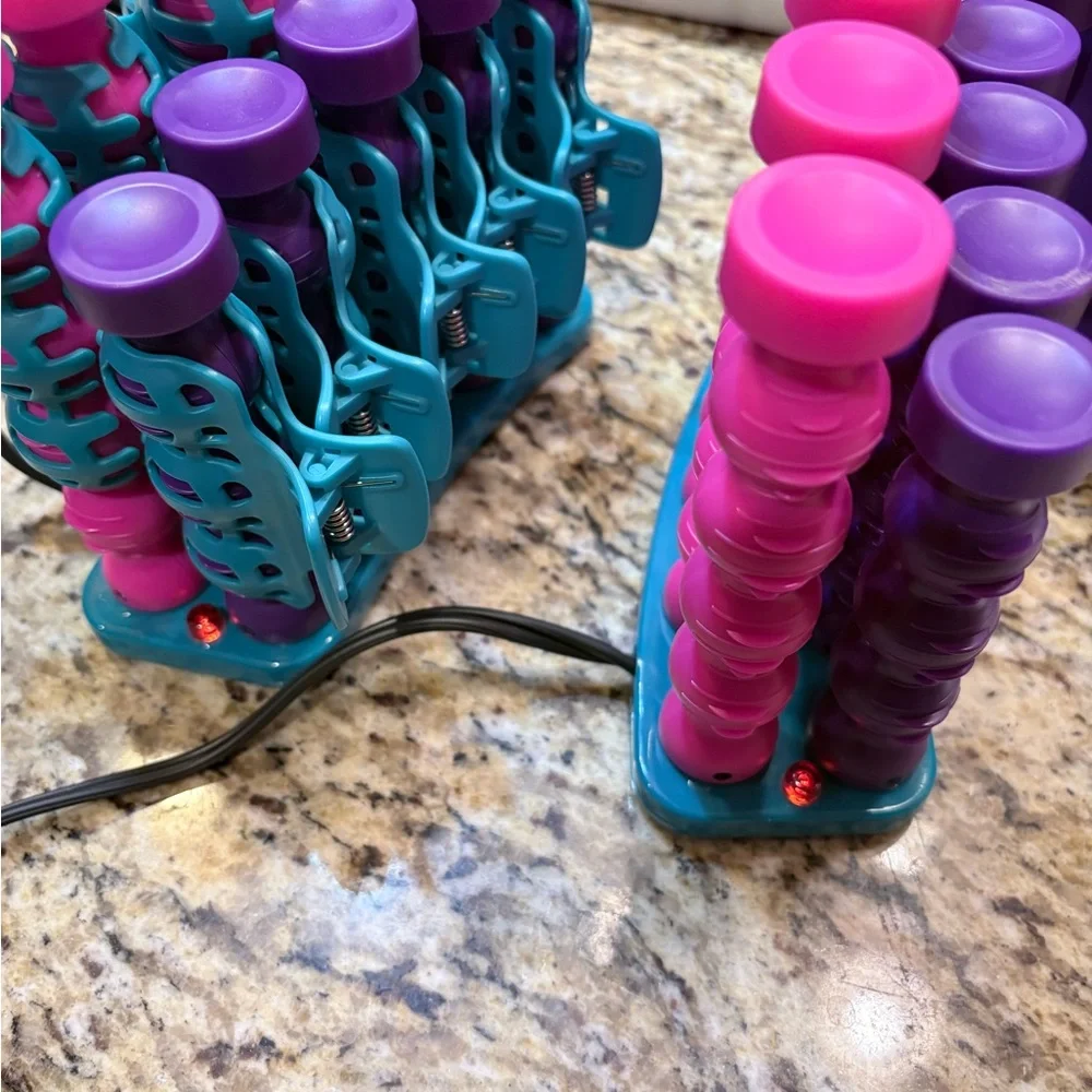 Purple and Blue Hair Rollers Set - Picture 4 of 4